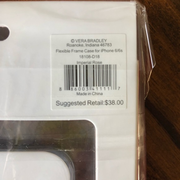 Vera Bradley Imperial Roses iPhone 6 6s Frame Case - Picture 5 of 5